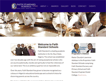Tablet Screenshot of faithstandardschools.net